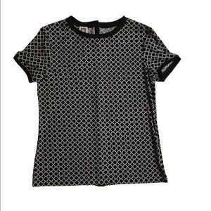 NWT! ANNE KLEIN GEOMETRIC PRINT BLOUSE